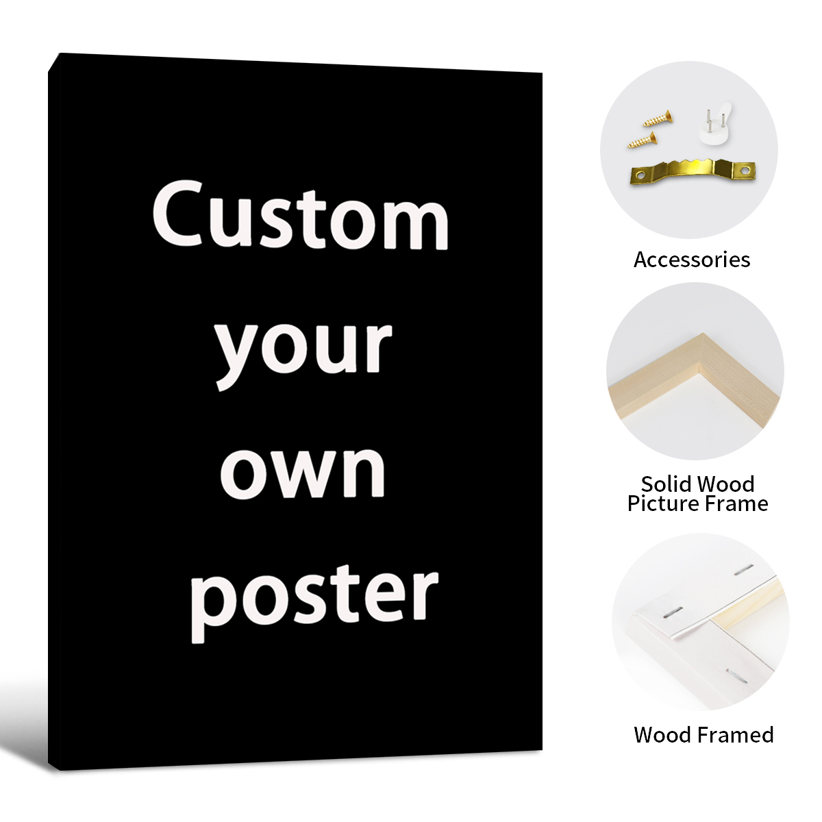 Home Decor Frames - โปสเตอร์แบบกำหนดเอง ภาพติดผนังแบบมีกรอบ ภาพครอบครัวแบบกำหนดเอง พิมพ์ภาพบนผ้าแคนวาส ภาพงานแต่งงาน ของตกแต่งห้อง