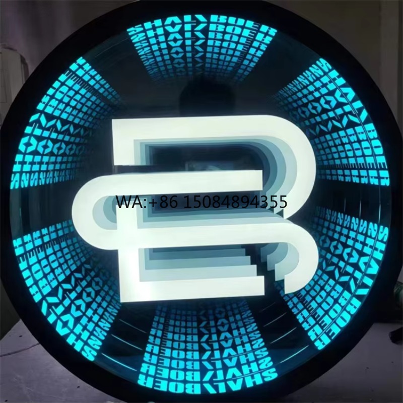 Neon Sign Led Custom - ป้ายไฟนีออนกระจกอินฟินิตี้แบบกำหนดเองได้ ฟรีค่าออกแบบ สำหรับงานปาร์ตี้ งานแต่งงาน และงานตกแต่ง