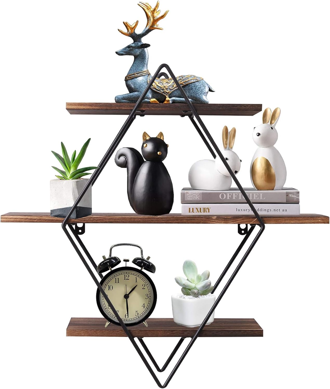 Home Decor Ikea - ชั้นวางของติดผนังแบบเรียบง่าย ชั้นวางของตกแต่งผนังครัวไม้