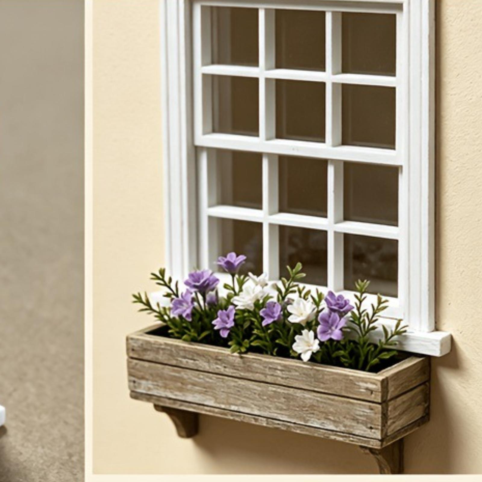 Home Decor Frames - กรอบหน้าต่างขนาดเล็กแบบขยายสำหรับบ้านตุ๊กตา หน้าต่างรูปทรงสี่เหลี่ยมผืนผ้าสำหรับตกแต่งบ้าน