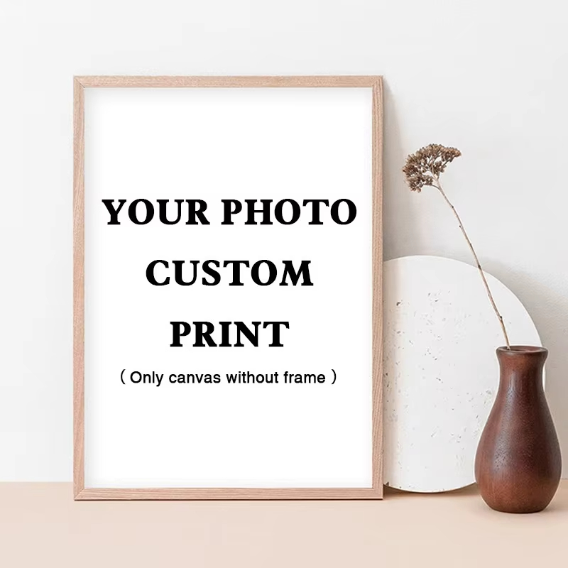 Home Decor Frames - (ไม่มีกรอบ) ของขวัญส่วนตัว ภาพพิมพ์บนผ้าแคนวาสแบบกำหนดเอง ตกแต่งผนังด้วยภาพวาดจากรูปถ่ายของคุณ ภาพตกแต่งเรียบง่ายสำหรับบ้าน