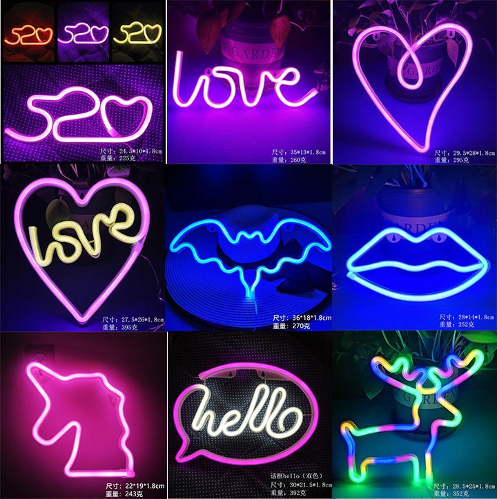 Neon Sign Led Custom - ป้ายไฟนีออน LED แบบกำหนดเอง พร้อม USB/แบตเตอรี่ สำหรับตกแต่งบาร์