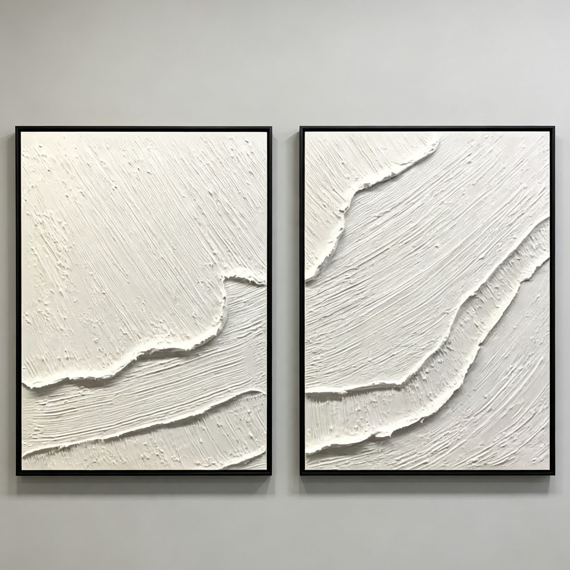 ภาพวาดสีน้ำมันแบบนามธรรม 3 มิต - Home Decor Frames บทวิจารณ์และราคา