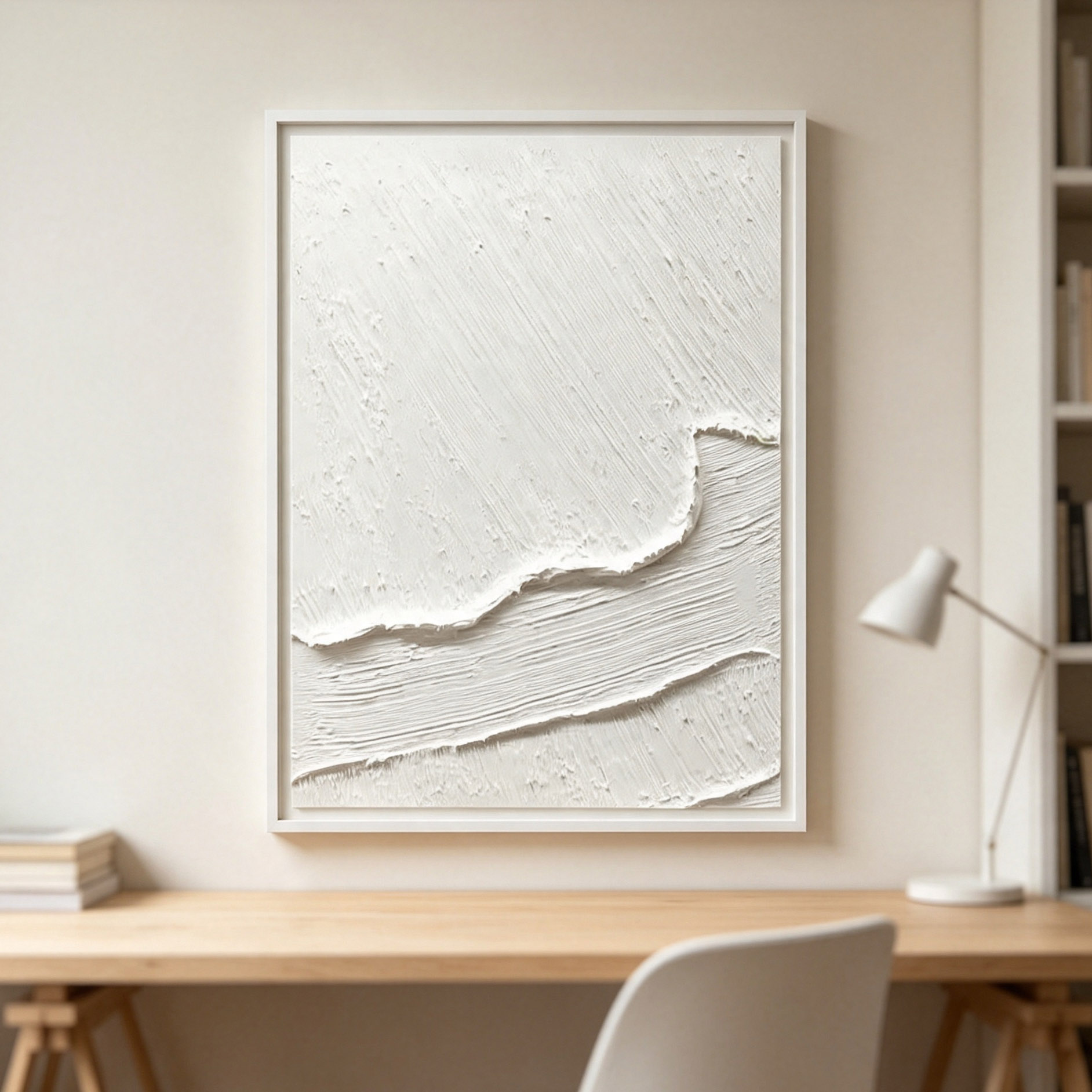 ภาพวาดสีน้ำมันแบบนามธรรม 3 มิต - Home Decor Frames บทวิจารณ์และราคา