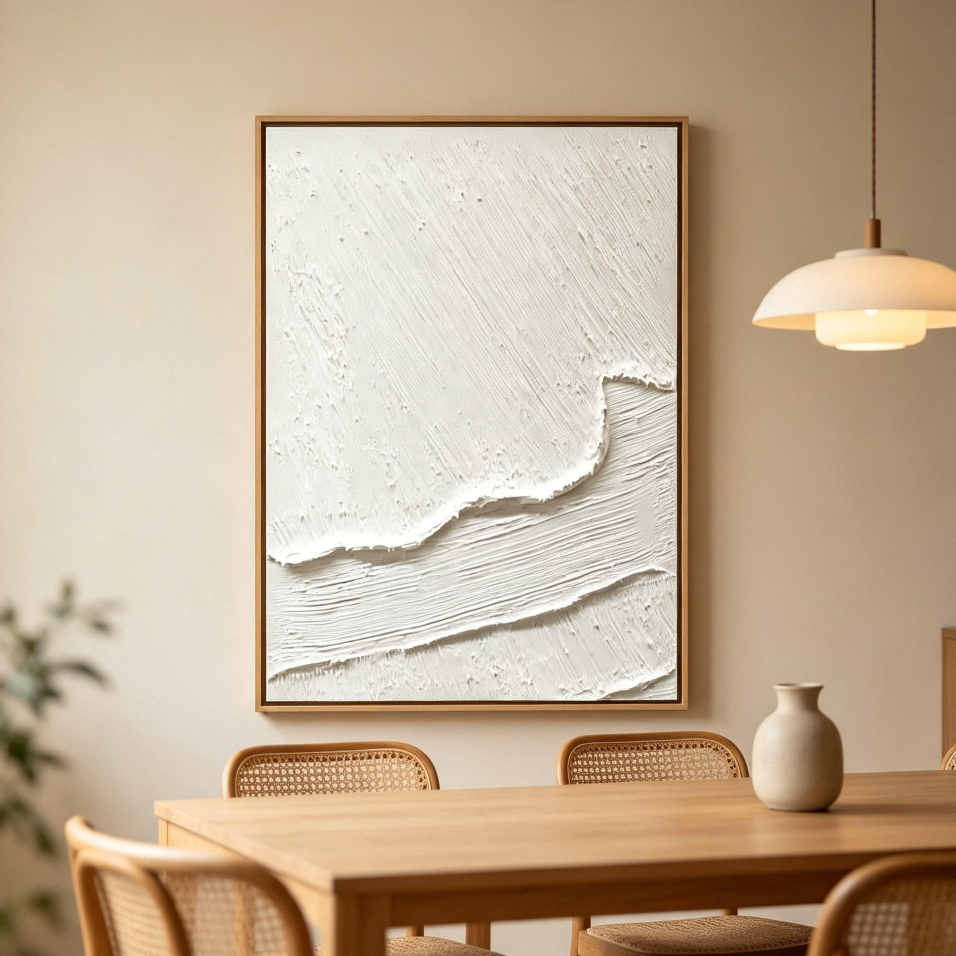 ภาพวาดสีน้ำมันแบบนามธรรม 3 มิต - Home Decor Frames บทวิจารณ์และราคา