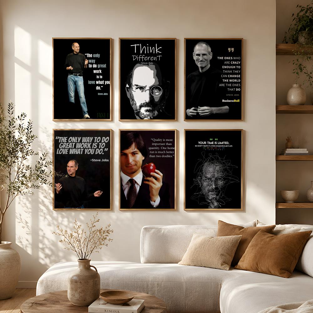 โปสเตอร์คำคมสตีฟ จ็อบส์ สติ๊กเ - Home Decor Jobs บทวิจารณ์และราคา