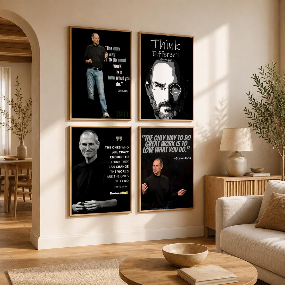 โปสเตอร์คำคมสตีฟ จ็อบส์ สติ๊กเ - Home Decor Jobs บทวิจารณ์และราคา