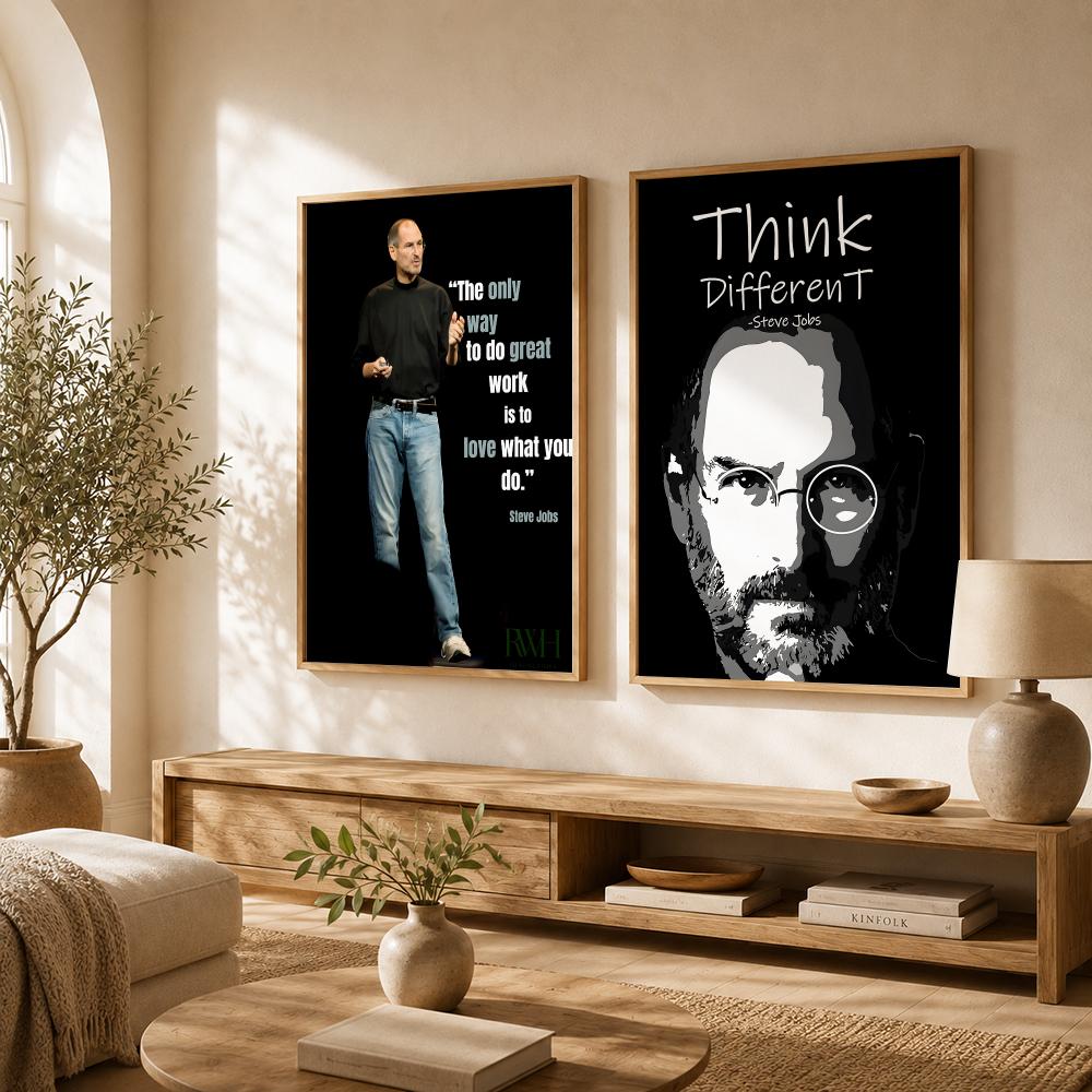 โปสเตอร์คำคมสตีฟ จ็อบส์ สติ๊กเ - Home Decor Jobs บทวิจารณ์และราคา