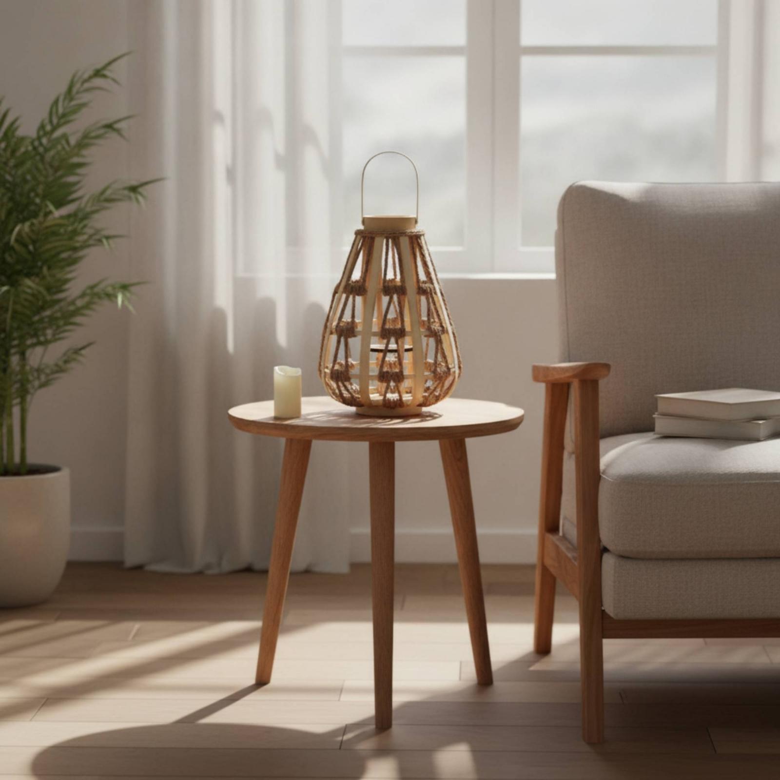 เชิงเทียนเชือกไม้ธรรมชาติ ดีไซ - Home Decor Frames บทวิจารณ์และราคา