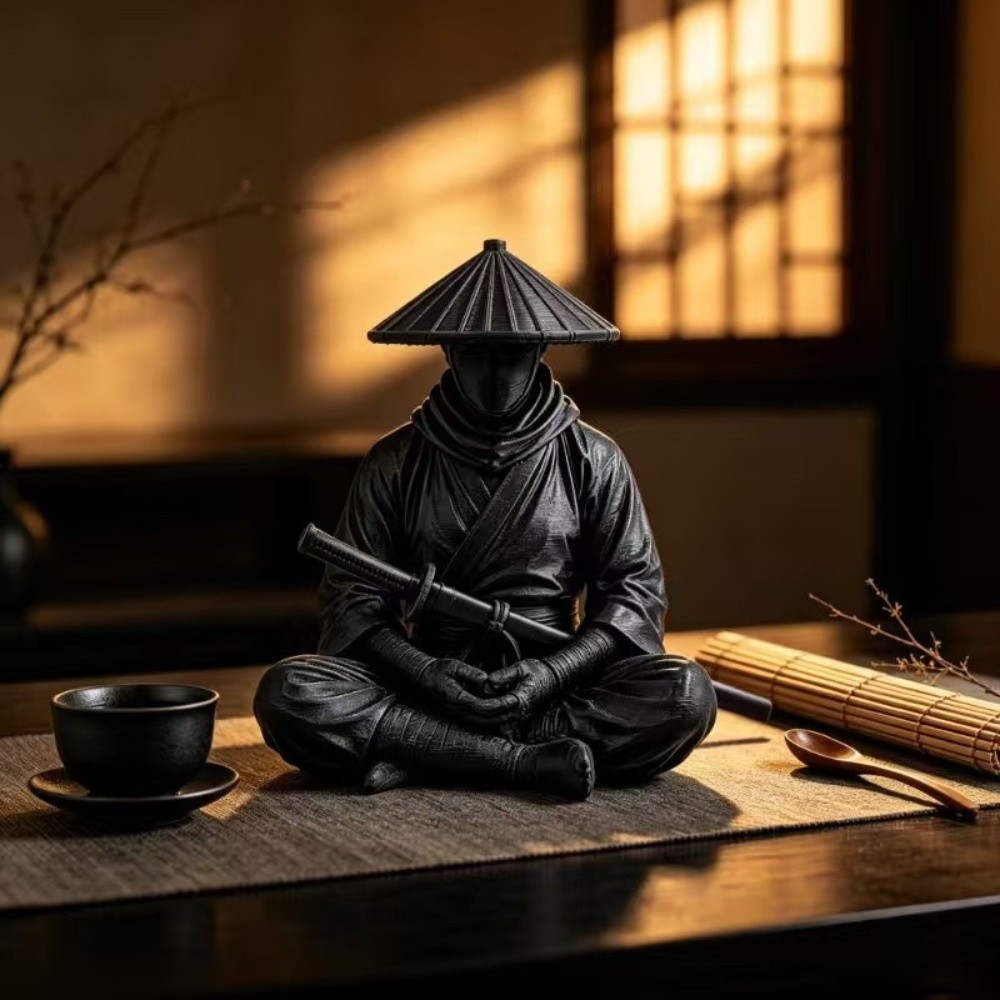 ของตกแต่งบ้านรูปนินจาในท่านั่ง - Home Decor Zen Style บทวิจารณ์และราคา