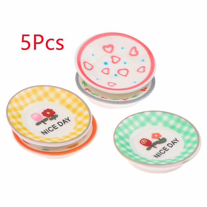 จานจิ๋วสำหรับบ้านตุ๊กตา 5 ชิ้น - Home Decor Kolkata บทวิจารณ์และราคา
