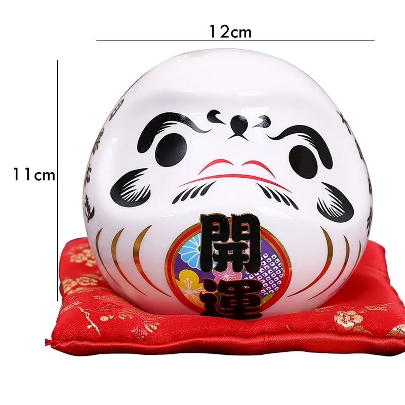4.5 นิ้วเซรามิคญี่ปุ่น Daruma  - Home Decor Zen Style บทวิจารณ์และราคา