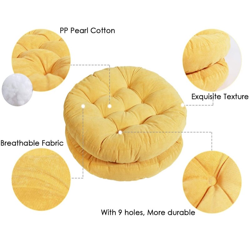 เบาะรองนั่งทรงกลมขนาดใหญ่ หนาน - Home Decor Zen Style บทวิจารณ์และราคา