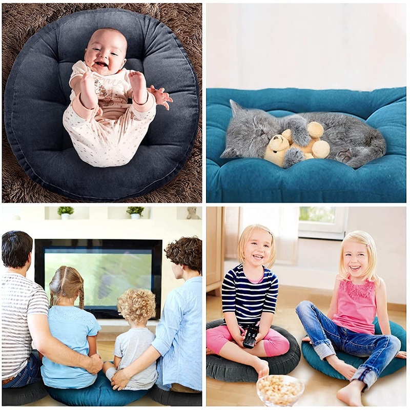 เบาะรองนั่งทรงกลมขนาดใหญ่ หนาน - Home Decor Zen Style บทวิจารณ์และราคา