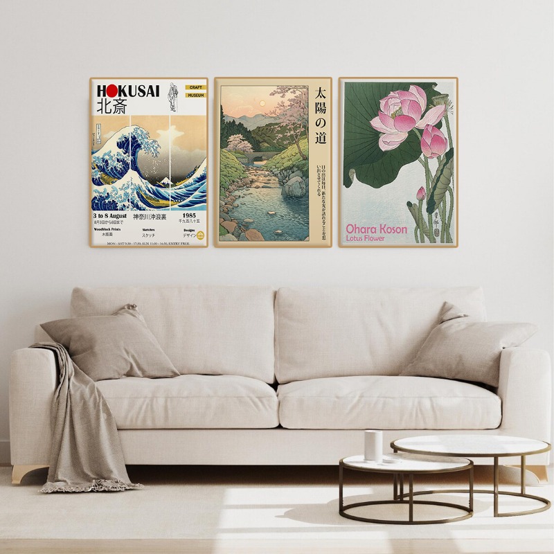 โปสเตอร์นิทรรศการญี่ปุ่นโบราณ  - Home Decor Japandi Style บทวิจารณ์และราคา