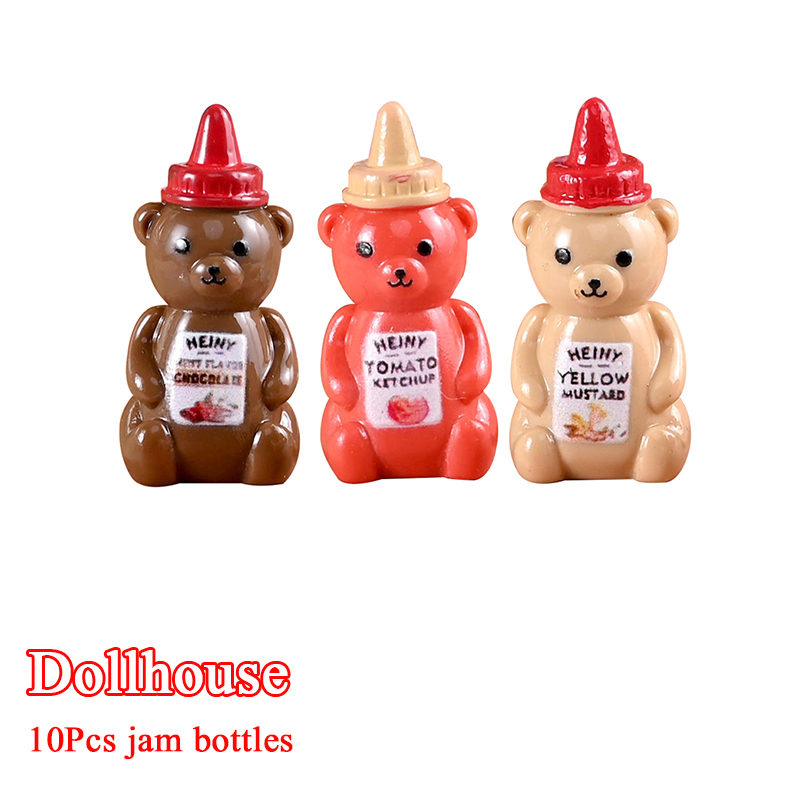 ขวดแยมหมีน้อยจำลอง 10 ชิ้น ขนา - Home Decor Kolkata บทวิจารณ์และราคา