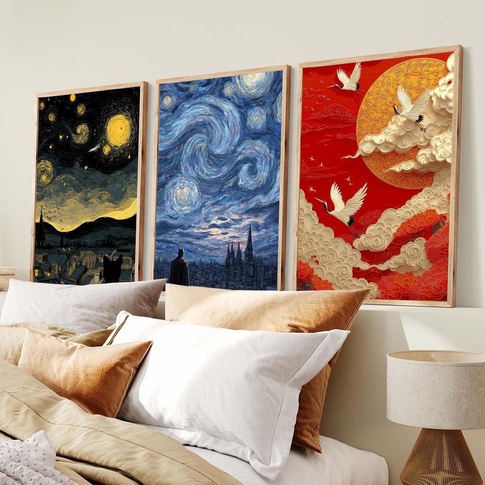 สไตล์ญี่ปุ่นสไตล์จาปันดีภาพวาด - Home Decor Japandi Style บทวิจารณ์และราคา