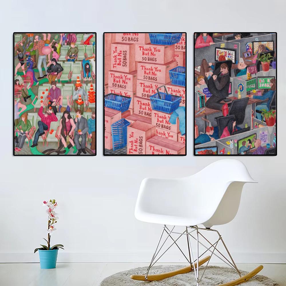 โปสเตอร์ภาพนามธรรมสไตล์ Japand - Home Decor Japandi Style บทวิจารณ์และราคา