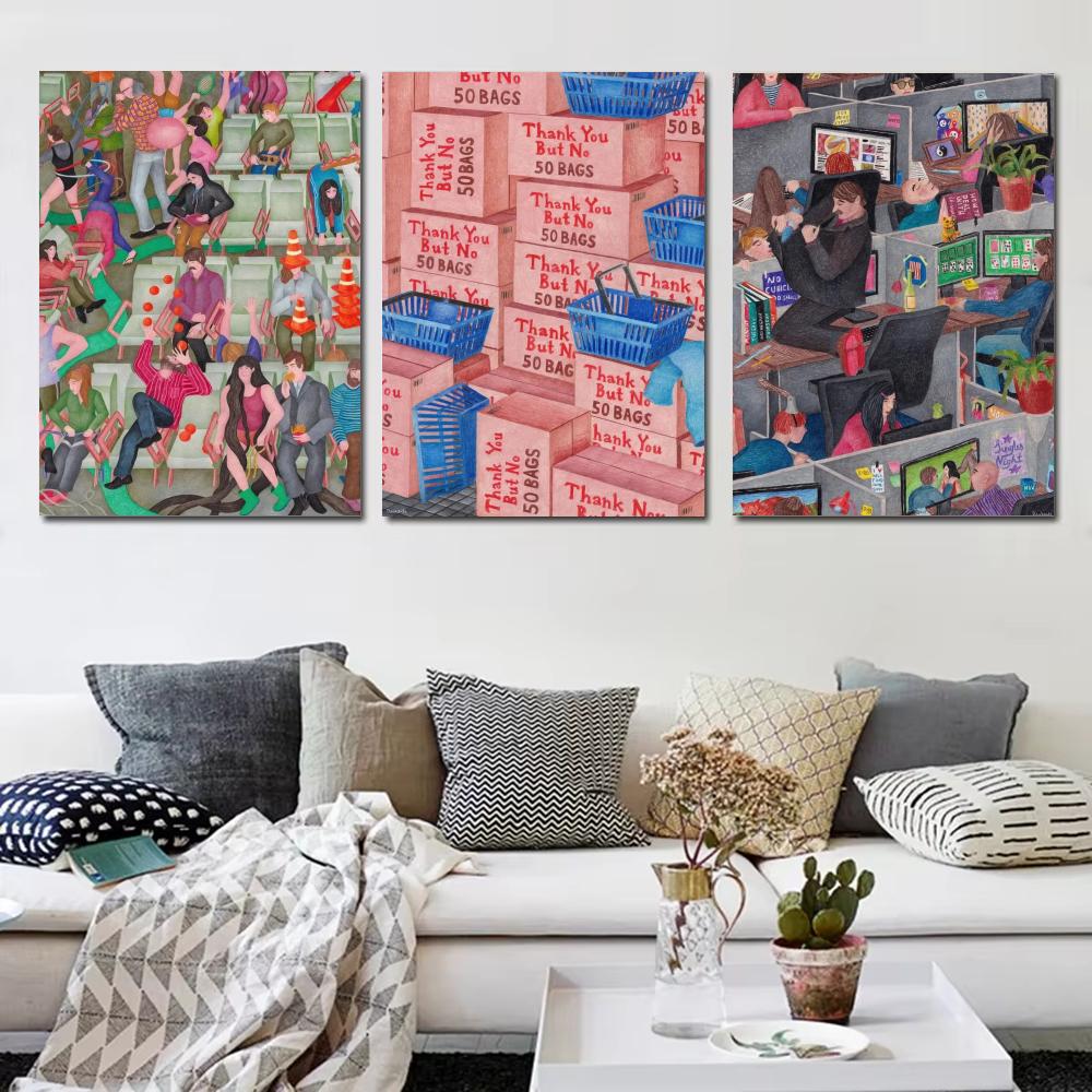 โปสเตอร์ภาพนามธรรมสไตล์ Japand - Home Decor Japandi Style บทวิจารณ์และราคา