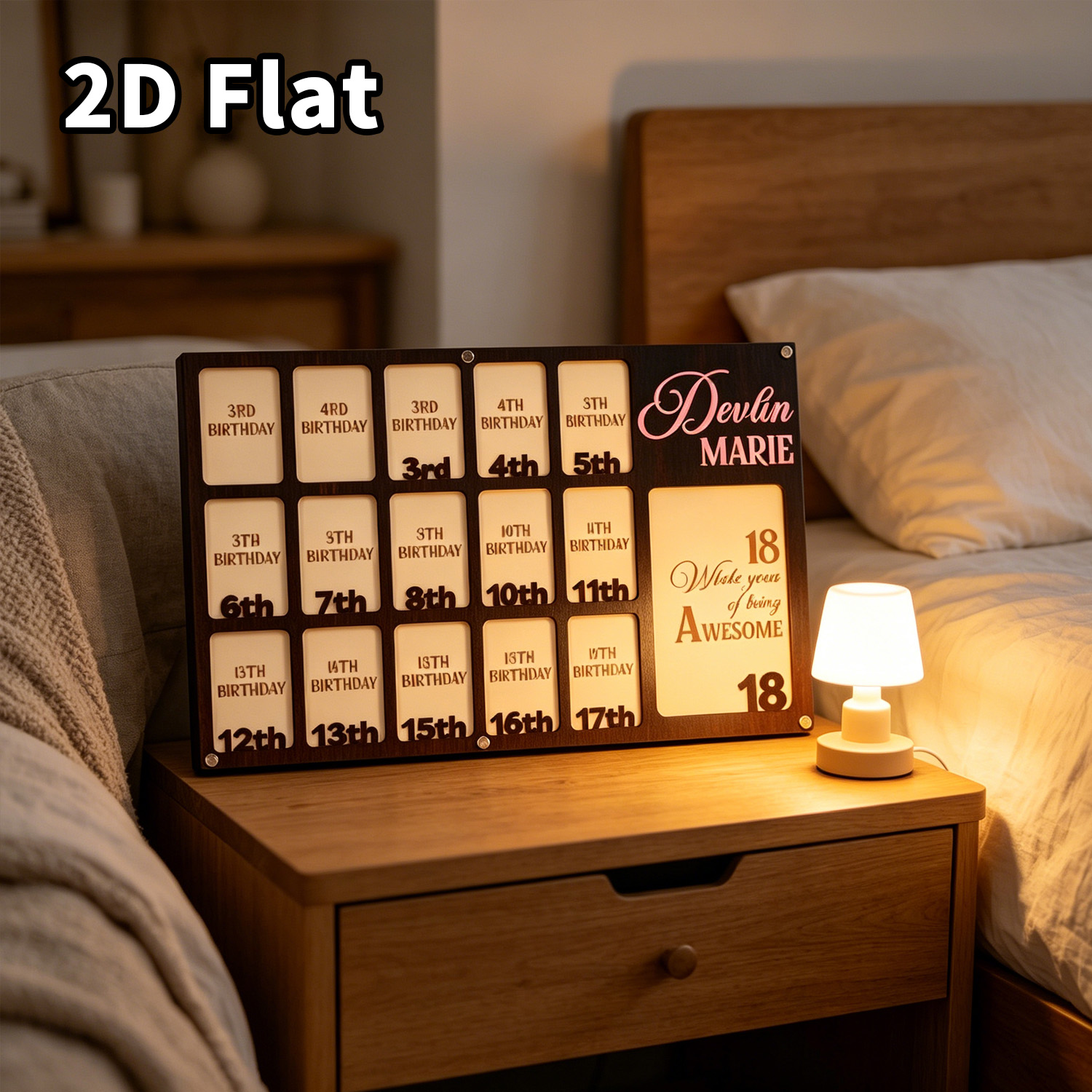กรอบรูปไม้แบบกำหนดเอง 1 ชิ้น ป - Home Decor Frames บทวิจารณ์และราคา
