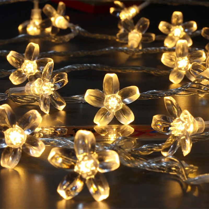 1PC ไฟประดับรูปดอกซากุระ ใช้แบ - Fairy Lights Bedroom บทวิจารณ์และราคา