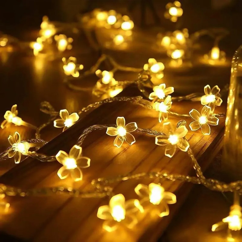1PC ไฟประดับรูปดอกซากุระ ใช้แบ - Fairy Lights Bedroom บทวิจารณ์และราคา