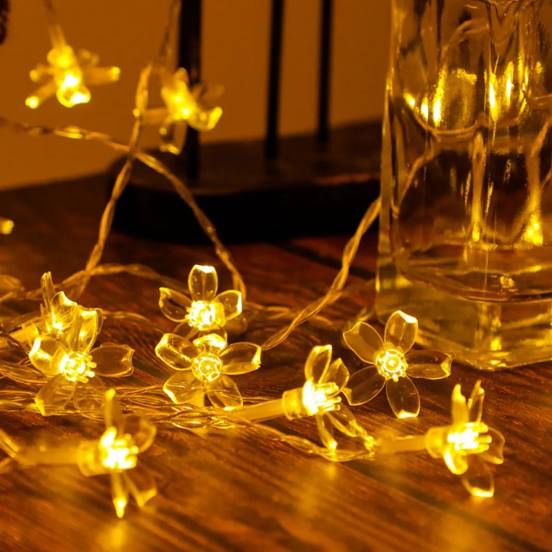 1PC ไฟประดับรูปดอกซากุระ ใช้แบ - Fairy Lights Bedroom บทวิจารณ์และราคา