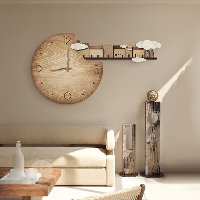 นาฬิกาแขวนผนังลายไม้สไตล์ญี่ปุ - Home Decor Japandi Style บทวิจารณ์และราคา