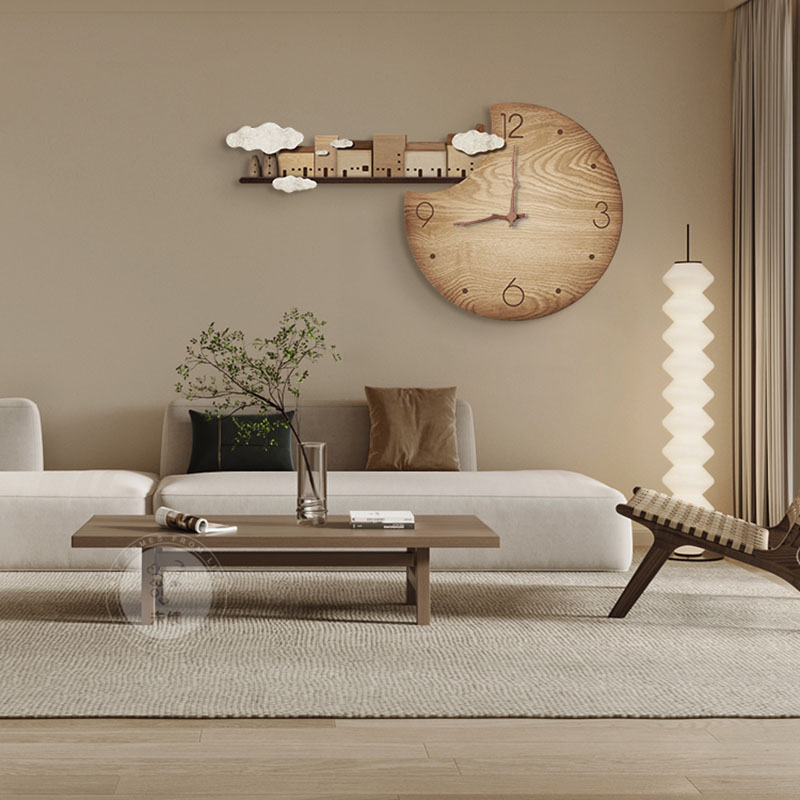 นาฬิกาแขวนผนังลายไม้สไตล์ญี่ปุ - Home Decor Japandi Style บทวิจารณ์และราคา
