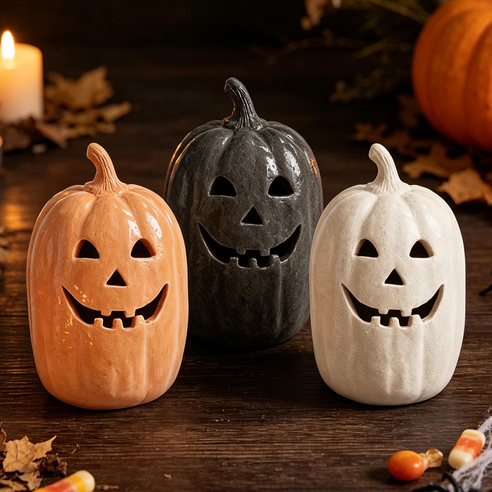 งานฝีมือฟักทองฮาโลวีน ของตกแต่ - Home Decor Halloween บทวิจารณ์และราคา