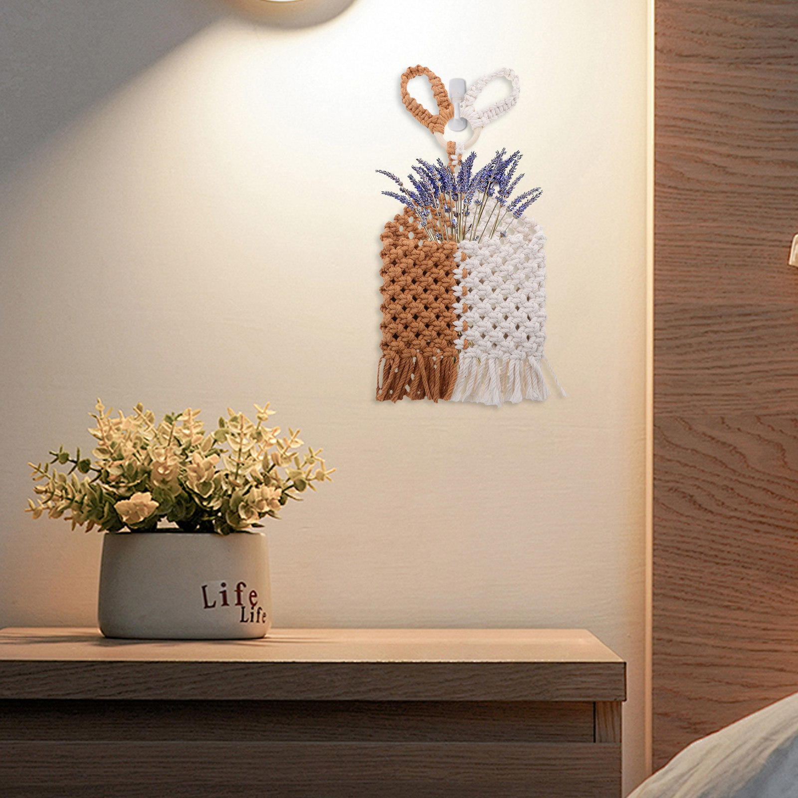 ที่แขวนต้นไม้แบบมาคราเม่ทอมือจ - Macrame Wall Hanging บทวิจารณ์และราคา