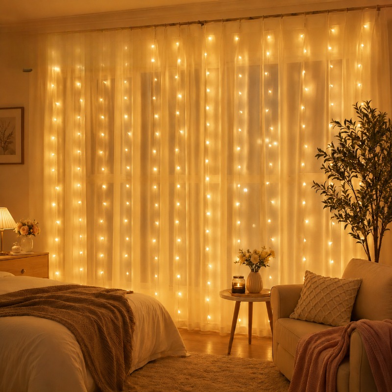 ไฟประดับม่าน LED ความยาว 3/4/6 - Fairy Lights Bedroom บทวิจารณ์และราคา