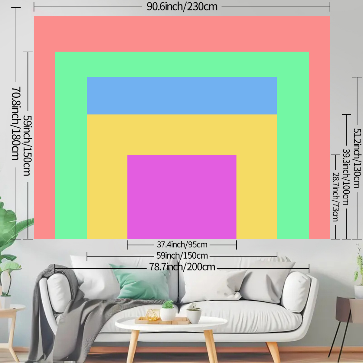 ผ้าแขวนผนังลายธงชาติอเมริกันแบ - Home Decor Fabric บทวิจารณ์และราคา