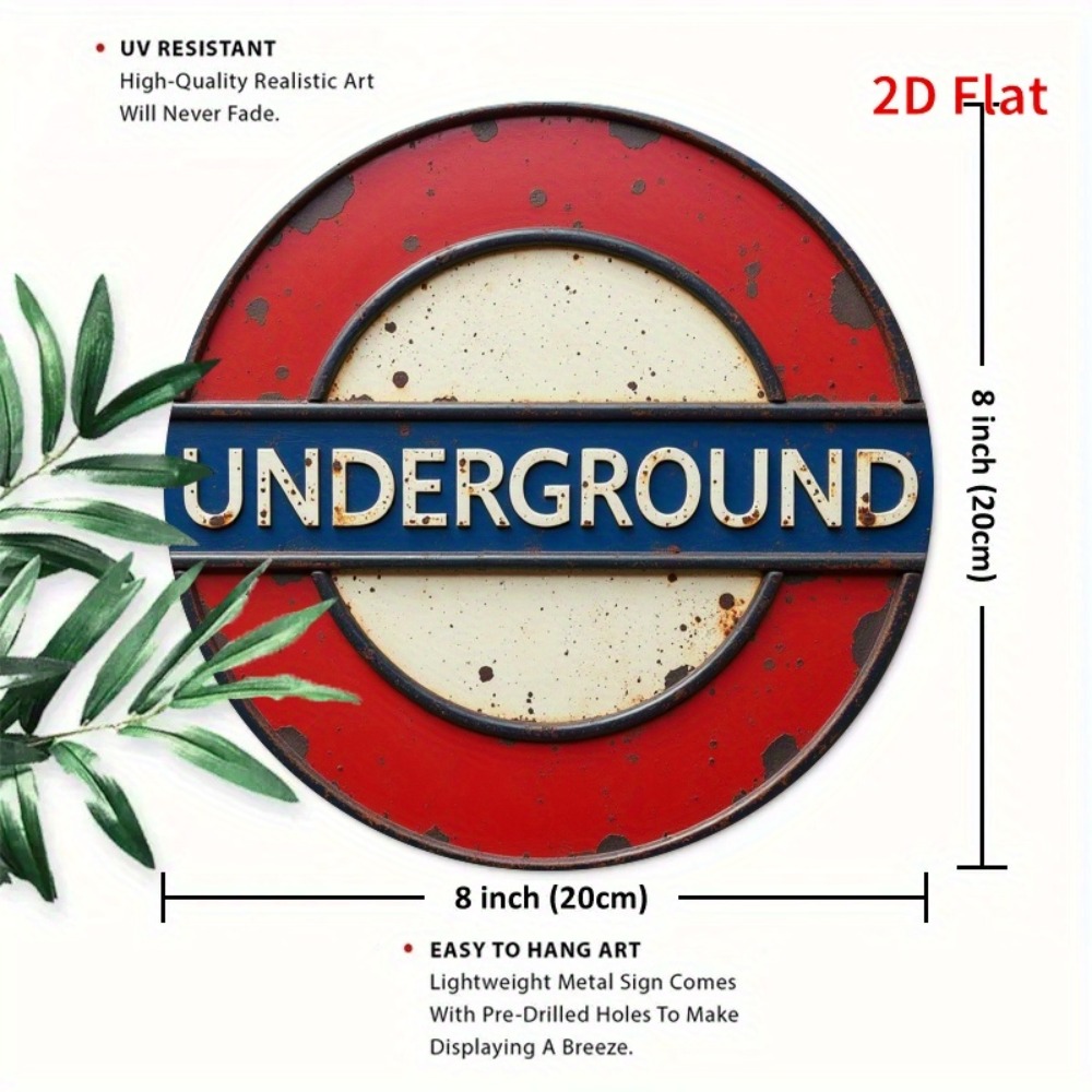 ป้ายโลหะลายรถไฟใต้ดินลอนดอนแบบ - Home Decor London บทวิจารณ์และราคา