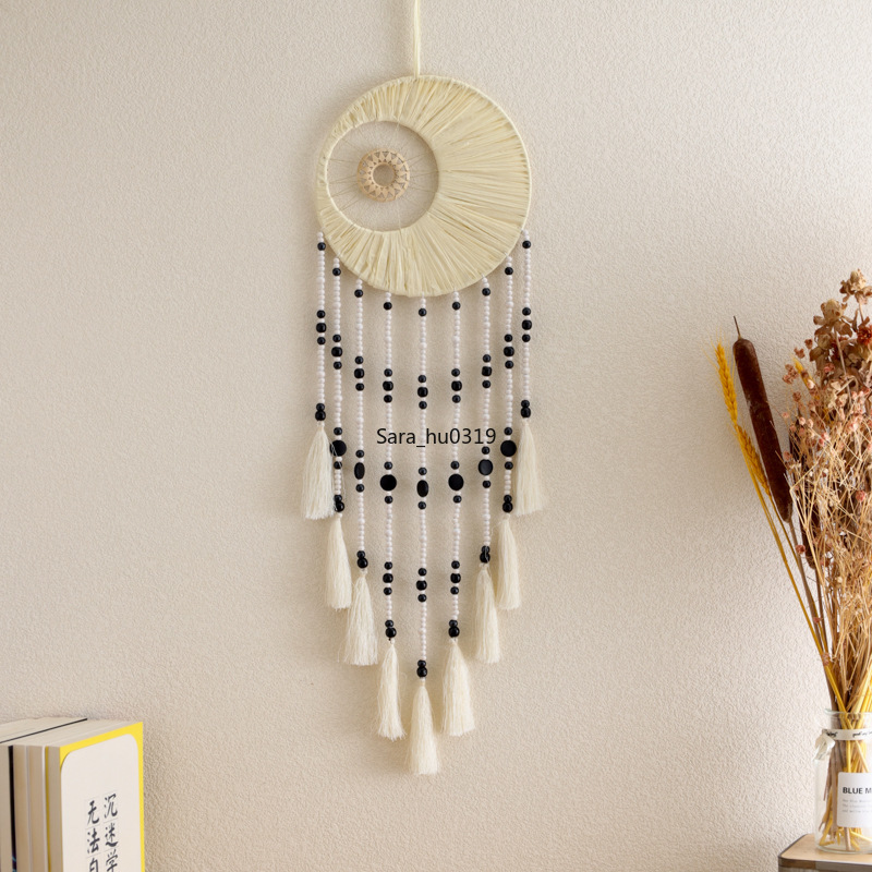 เครื่องดักฝันแบบวงกลมคู่สไตล์น - Macrame Wall Hanging บทวิจารณ์และราคา