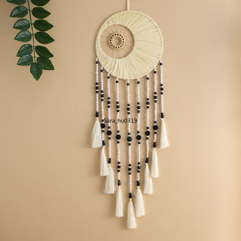 เครื่องดักฝันแบบวงกลมคู่สไตล์น - Macrame Wall Hanging บทวิจารณ์และราคา