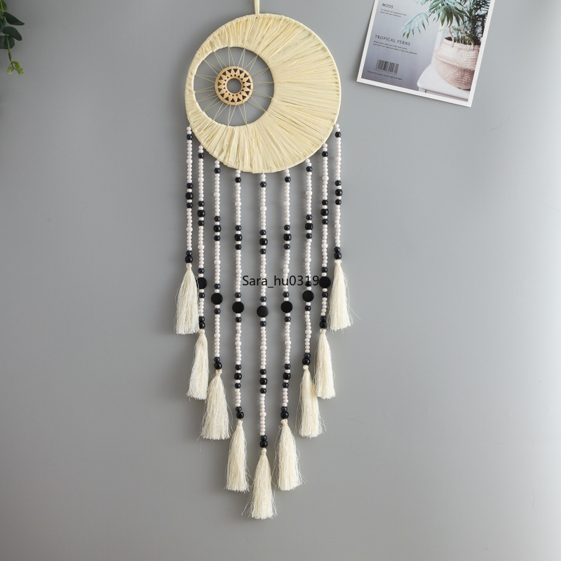 เครื่องดักฝันแบบวงกลมคู่สไตล์น - Macrame Wall Hanging บทวิจารณ์และราคา