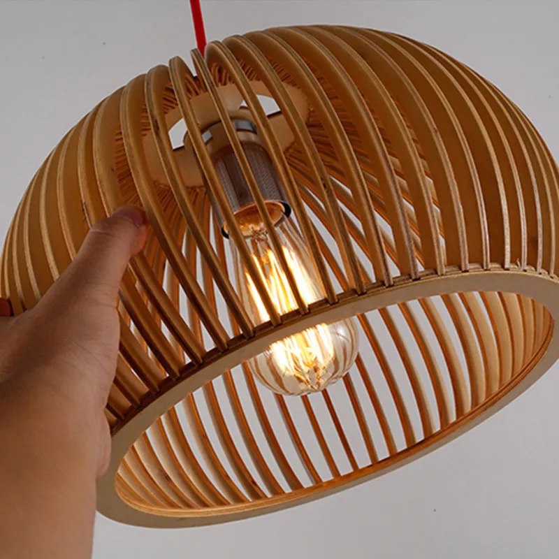 โคมไฟแขวนรูปกรงนกไม้ทำมือ ตกแต - Home Decor Netherlands บทวิจารณ์และราคา