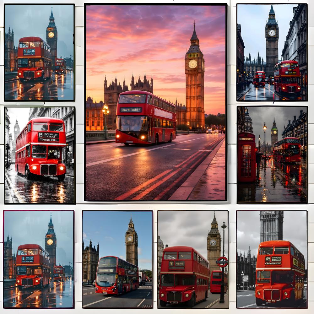 ลอนดอนเรดบัส บิ๊กเบนโปสเตอร์ศิ - Home Decor London บทวิจารณ์และราคา