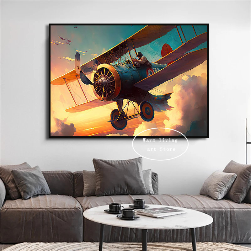 โปสเตอร์ศิลปะบนผนังเครื่องบินร - Home Decor Ikea บทวิจารณ์และราคา