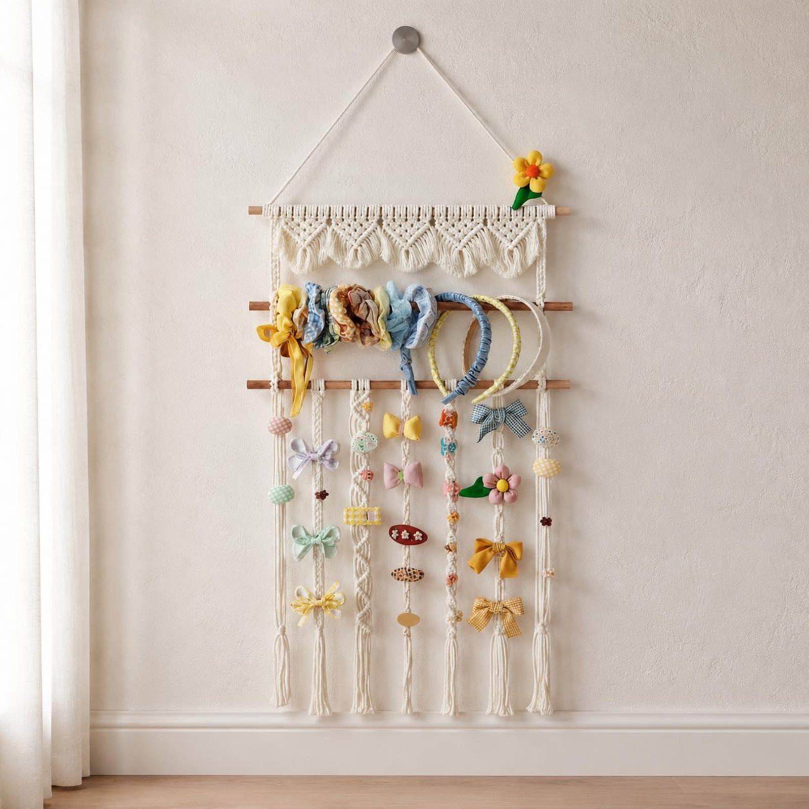 ชั้นวางของแขวนผนังแบบมาคราเม่  - Macrame Wall Hanging บทวิจารณ์และราคา