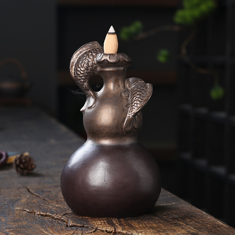 เตาเผาเครื่องหอมเซรามิกรูปน้ำเ - Home Decor Zen Style บทวิจารณ์และราคา