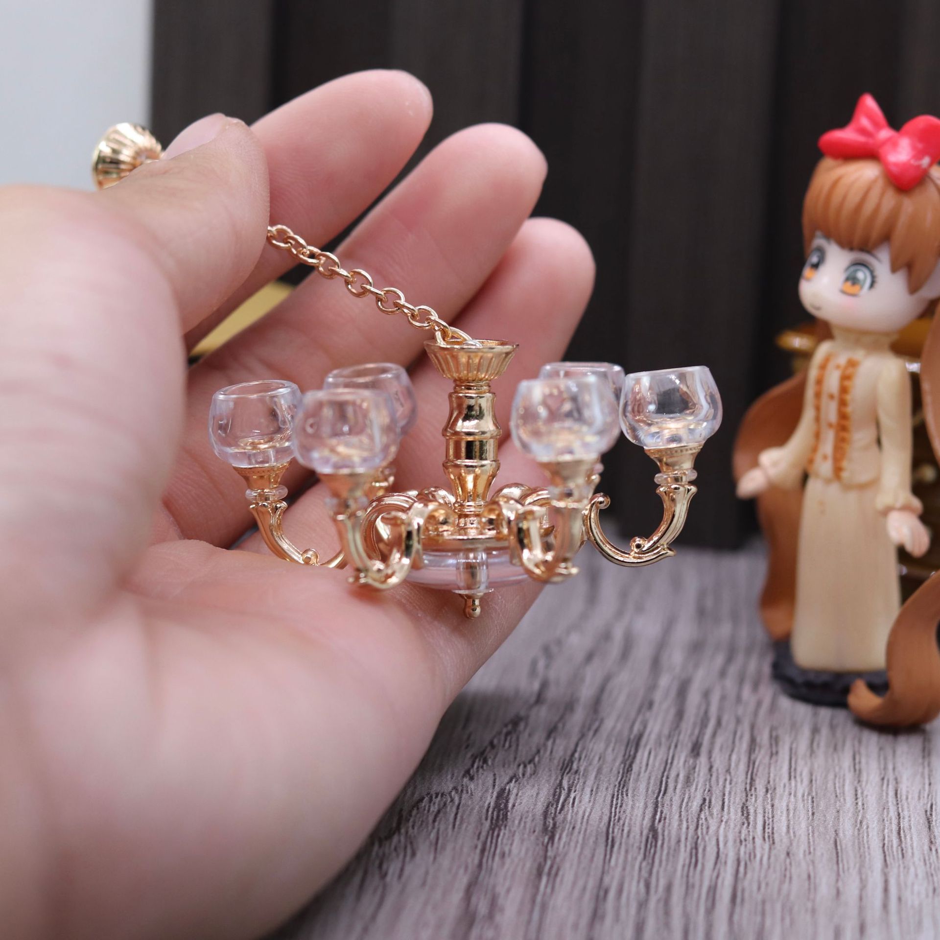 1 ชิ้น Dollhouse Miniature Ret - Fairy Lights Bedroom บทวิจารณ์และราคา