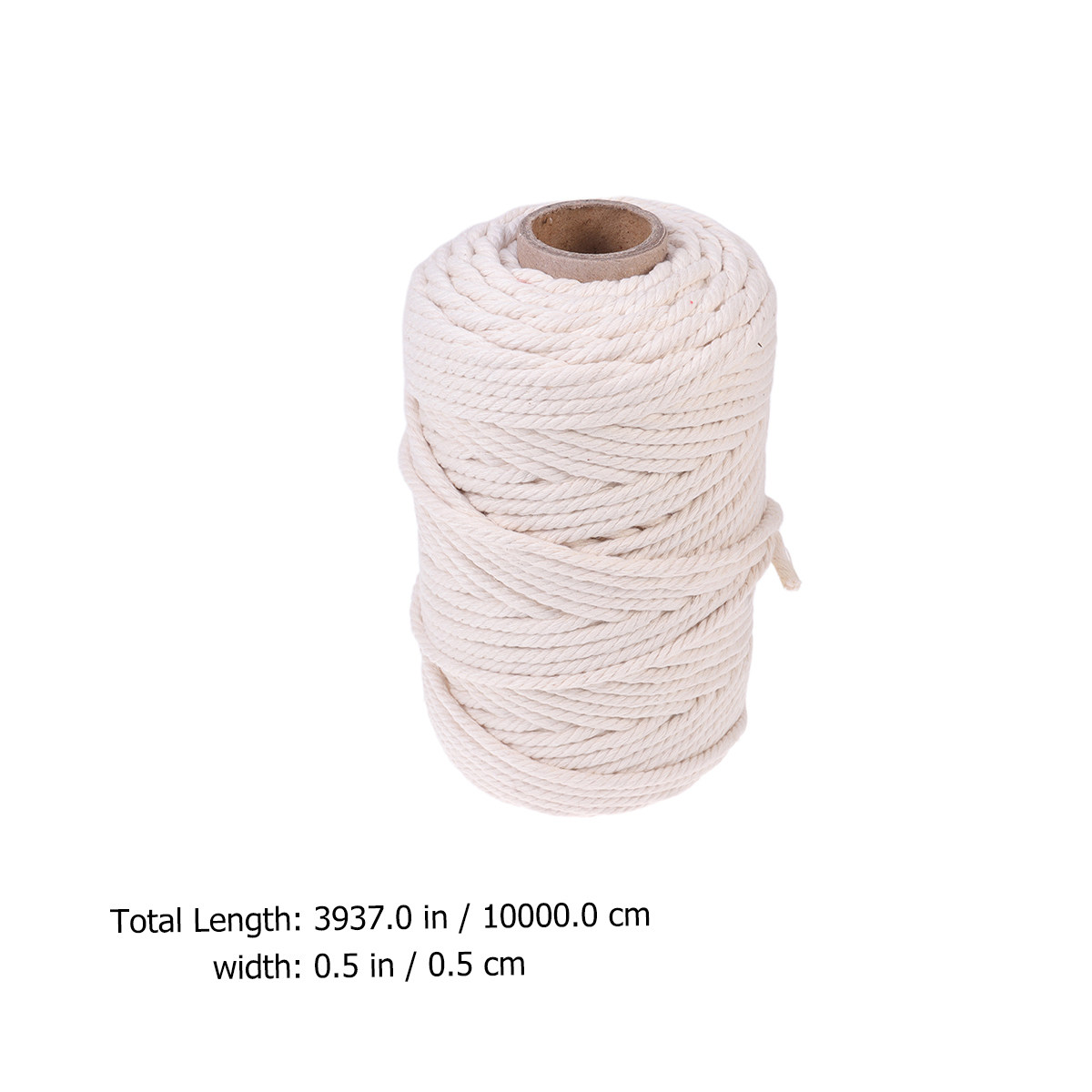 เชือกฝ้ายธรรมชาติ 100 เมตร ขนา - Macrame Wall Hanging บทวิจารณ์และราคา