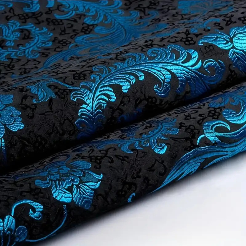 ผ้าลายปักหางนกฟีนิกซ์สีน้ำเงิน - Home Decor Fabric บทวิจารณ์และราคา