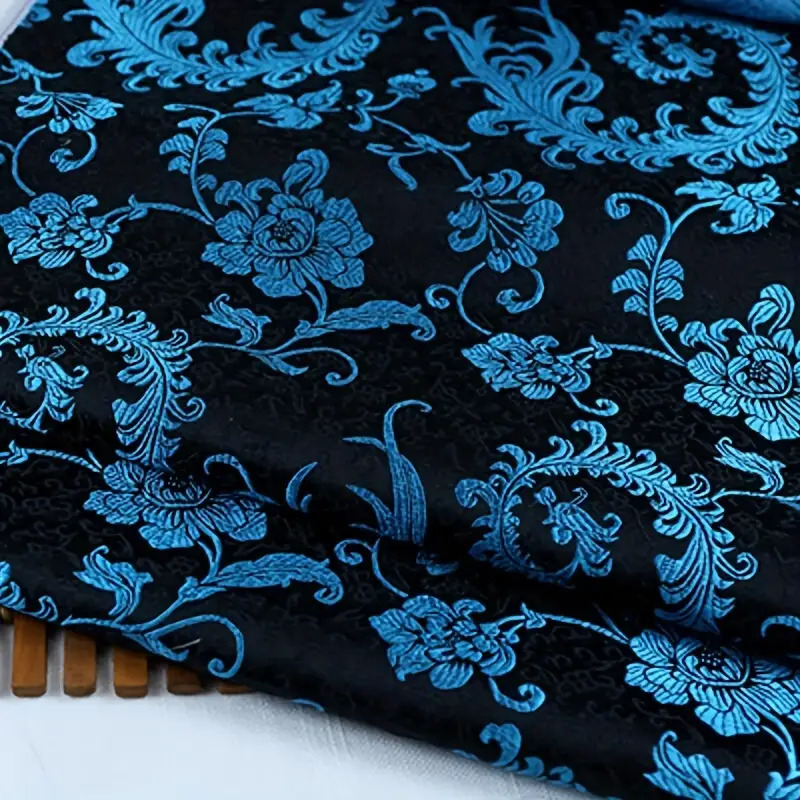 ผ้าลายปักหางนกฟีนิกซ์สีน้ำเงิน - Home Decor Fabric บทวิจารณ์และราคา