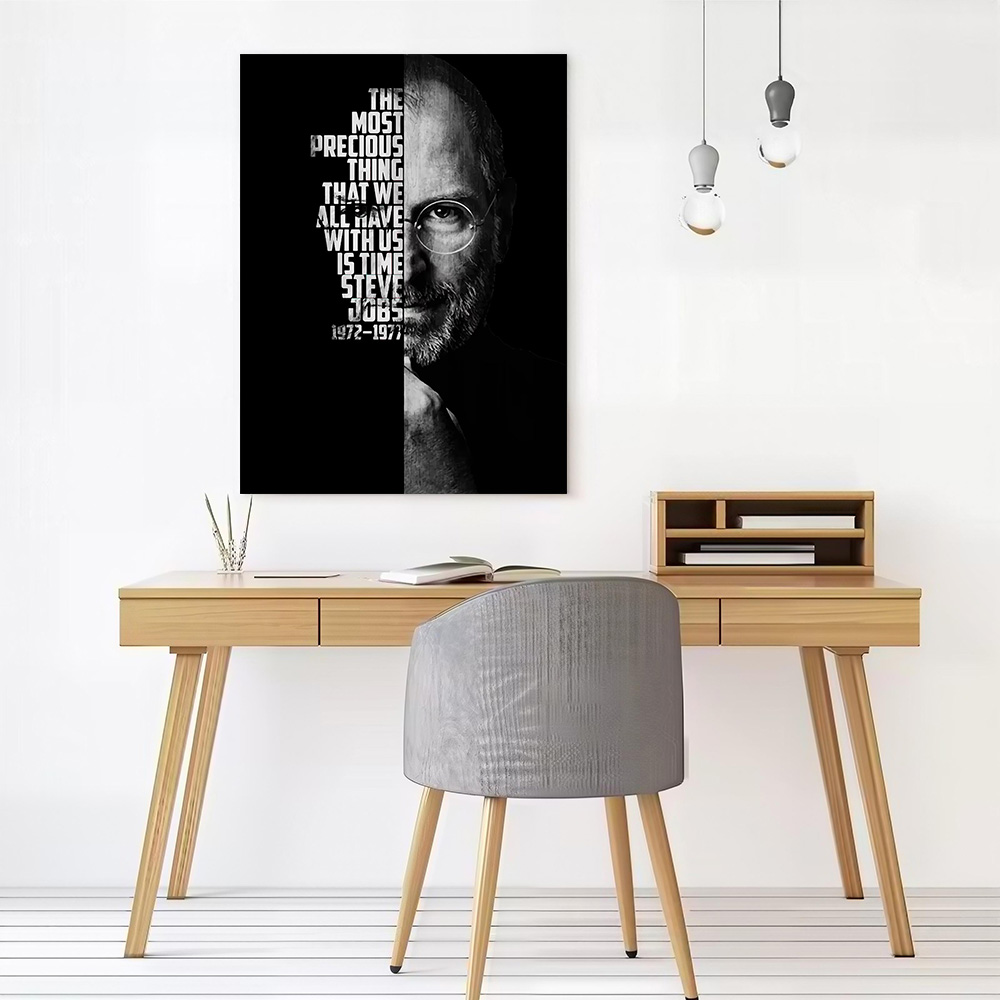 สตีฟ จ็อบส์โปสเตอร์ผ้าใบศิลปะบ - Home Decor Jobs บทวิจารณ์และราคา