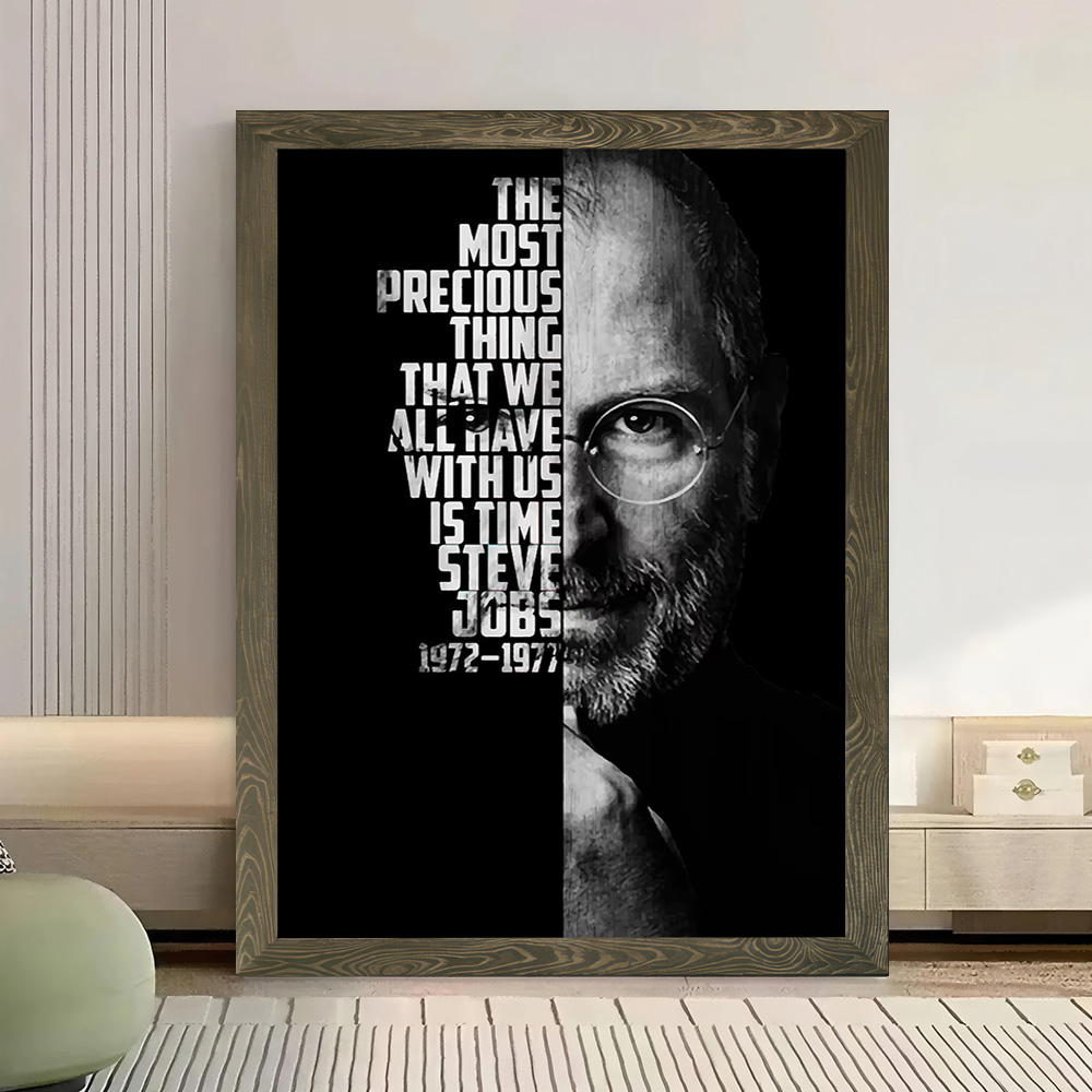 สตีฟ จ็อบส์โปสเตอร์ผ้าใบศิลปะบ - Home Decor Jobs บทวิจารณ์และราคา