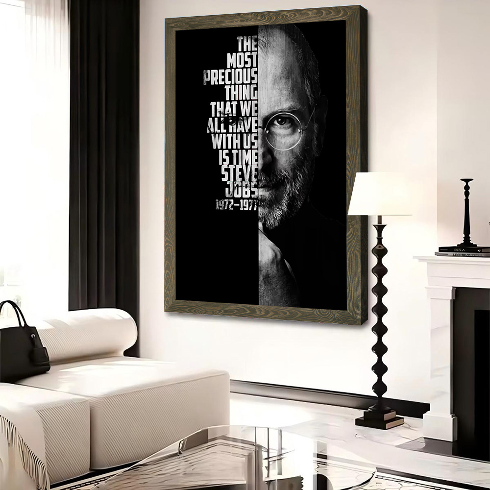 สตีฟ จ็อบส์โปสเตอร์ผ้าใบศิลปะบ - Home Decor Jobs บทวิจารณ์และราคา