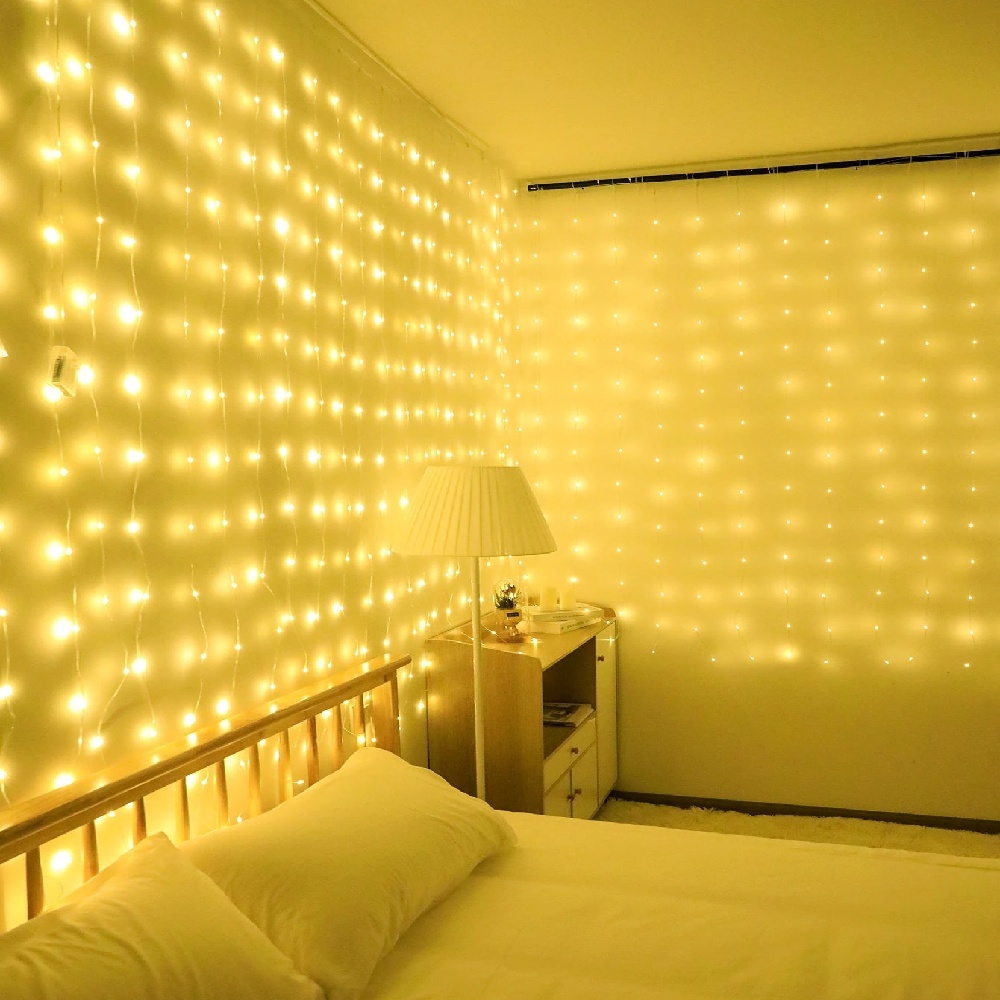ไฟ LED 3/6 ม. แบบม่าน ไฟประดับ - Fairy Lights Bedroom บทวิจารณ์และราคา